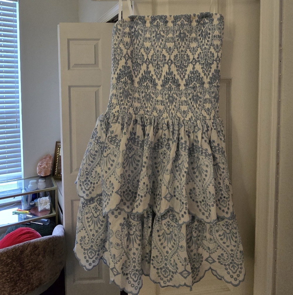 Windsor Pretty Plans Eyelet Tube Dress